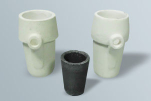 Stomatological melting crucibles and pots