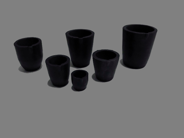 Crucibles for melting gold, silver, platinum and titanium